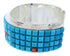 Silver Turquoise And Coral Cuff Bracelet Jewelry GS76392