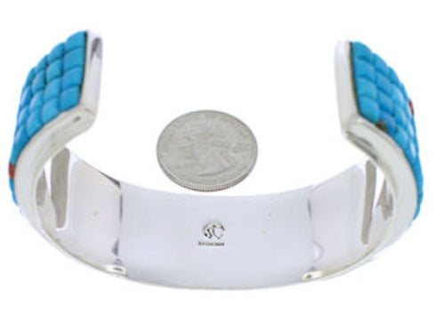 Coral Turquoise Cuff Bracelet Jewelry GS76398