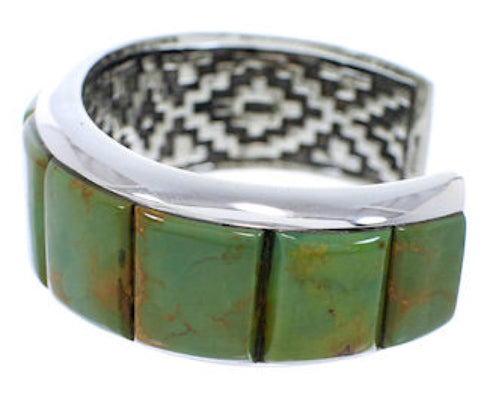 Turquoise Silver Jewelry Southwest Cuff Bracelet GS76363