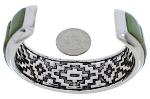 Turquoise Silver Jewelry Southwest Cuff Bracelet GS76363