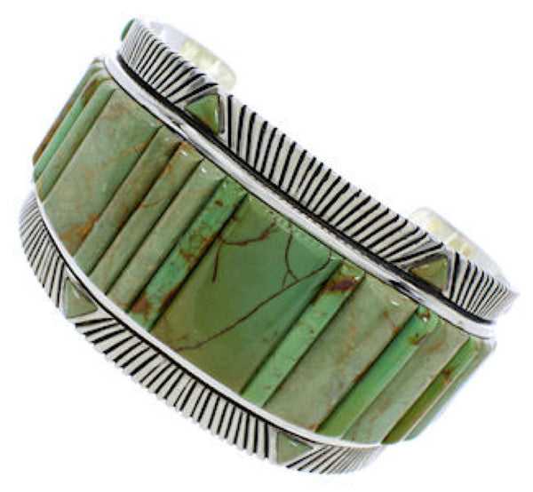 Silver Turquoise Southwest Cuff Bracelet Jewelry FX27375