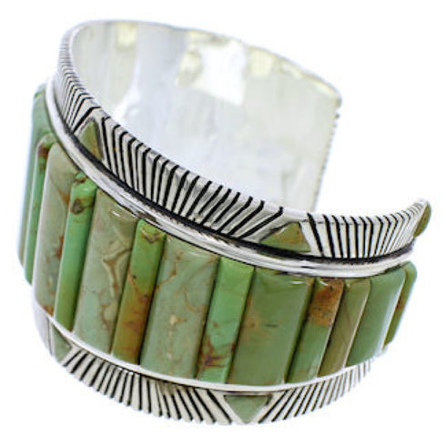 Silver Turquoise Southwest Cuff Bracelet Jewelry FX27375