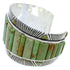 Silver Turquoise Southwest Cuff Bracelet Jewelry FX27375