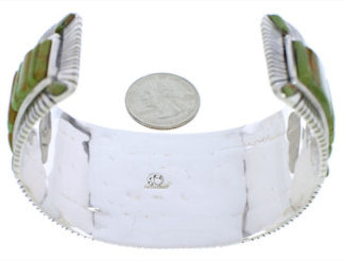 Southwest Jewelry Sterling Silver Turquoise Cuff Bracelet FX27458