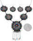Southwestern Multicolor Earrings And Link Necklace PX35839
