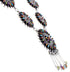Genuine Silver Multicolor Jewelry Link Necklace Earrings PX35846