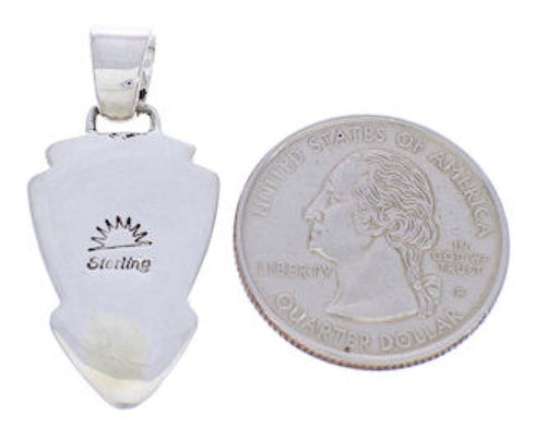 Silver Native American Village Design Multicolor Pendant MX21968