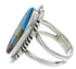 Native American Design Silver Multicolor Ring Size 5-3/4 UX38423