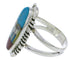 Southwest Multicolor Pueblo Design Ring Size 5-3/4 UX38431