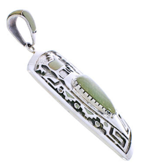 Turquoise Sterling Silver Horse Water Wave Pendant Jewelry AX23635