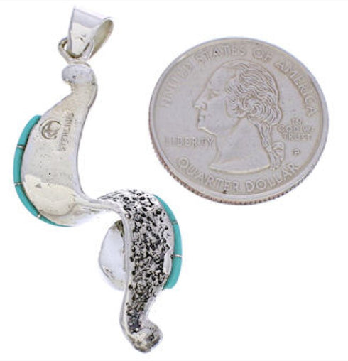 Turquoise Genuine Sterling Silver Pendant Jewelry EX28455