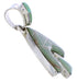 Turquoise Inlay Southwest Reversible Slide Pendant EX28497