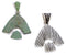 Sterling Silver Reversible Turquoise Inlay Slide Pendant EX28499