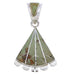 Genuine Sterling Silver And Turquoise Southwest Pendant EX28554