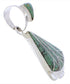 Genuine Sterling Silver And Turquoise Inlay Pendant EX28562