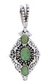 Sterling Silver Turquoise Reversible Slide Pendant Jewelry EX28577