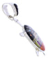 Native American Design Multicolor Silver Turtle Pendant MW77639
