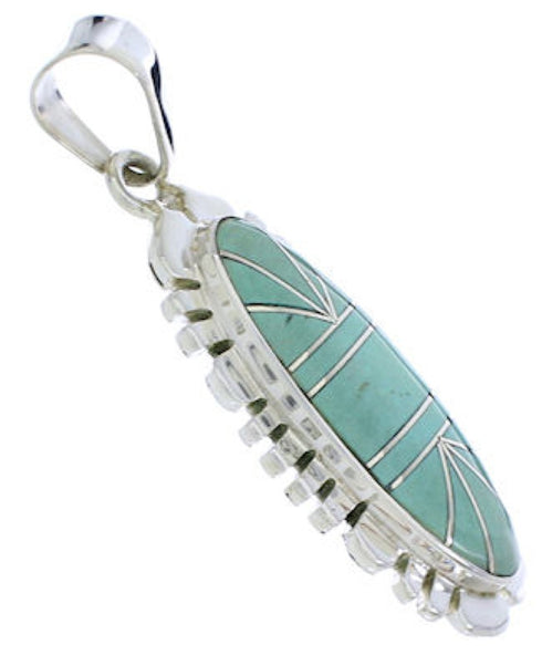 Southwest Jewelry Turquoise Sterling Silver Pendant PX30295