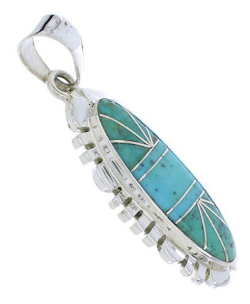 Turquoise And Silver Southwest Pendant Jewelry PX30300