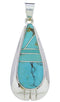 Turquoise Sterling Silver Jewelry Southwest Pendant PX30319