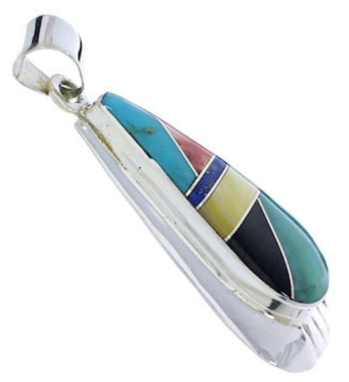 Genuine Sterling Silver Multicolor Jewelry Pendant PX30329