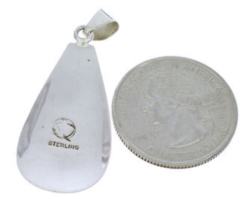 Sterling Silver Multicolor Inlay Southwest Jewelry Pendant PX30334