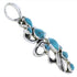 Southwest Silver Turquoise Pendant PX30346
