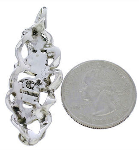 Southwest Silver Turquoise Pendant PX30346