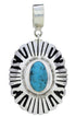 Southwestern Turquoise And Jet Pendant Jewelry PX30385