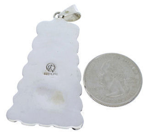 Genuine Sterling Silver Turquoise Southwest Jewelry Pendant PX30397