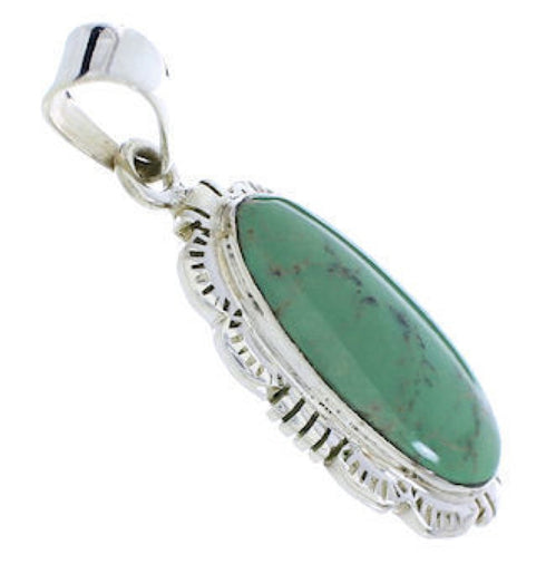 Southwest Jewelry Silver Turquoise Pendant PX30400