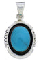Turquoise Jewelry Southwest Authentic Sterling Silver Pendant PX30405