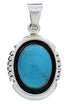 Turquoise Jewelry Southwest Authentic Sterling Silver Pendant PX30405