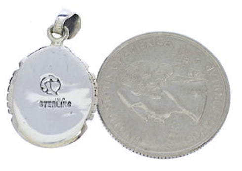 Turquoise Jewelry Southwest Authentic Sterling Silver Pendant PX30405