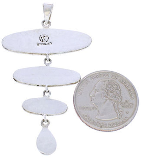 Multicolor Turquoise and Silver Pendant PX23963