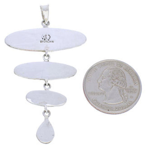 Multicolor Sterling Silver and Turquoise Pendant PX23969