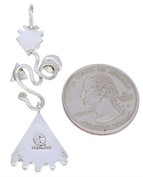 Southwest Sterling Silver Turquoise Pendant Jewelry PX24019