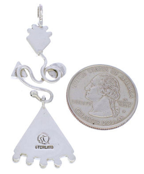 Turquoise and Silver Jewelry Pendant PX24034