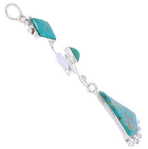 Southwest Silver Turquoise Jewelry Pendant PX24036