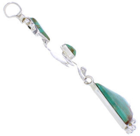 Southwest Turquoise Silver Pendant PX24037