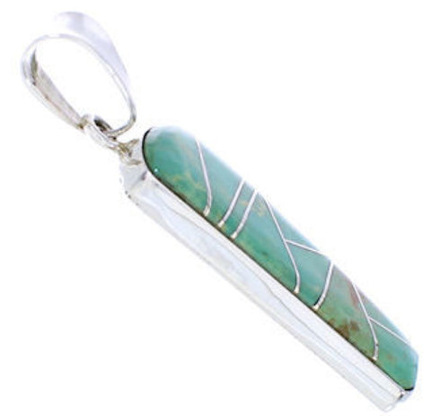 Sterling Silver Turquoise Inlay Pendant PX24065