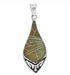 Southwestern Silver and Turquoise Pendant PX24116