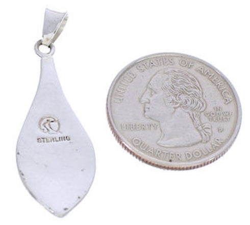 Southwestern Silver and Turquoise Pendant PX24116