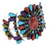 Multicolor Southwest Sterling Silver Jewelry Cuff Bracelet MX27878