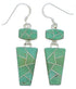 Southwest Turquoise Inlay Hook Dangle Earrings Jewelry EX29522