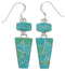 Genuine Sterling Silver And Turquoise Hook Dangle Earrings EX29523
