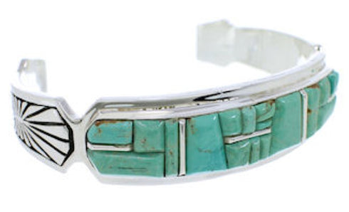 Turquoise Southwest Sterling Silver Jewelry Cuff Bracelet MX27344