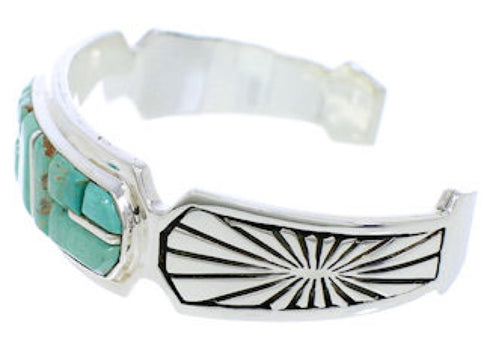 Turquoise Southwest Sterling Silver Jewelry Cuff Bracelet MX27344