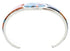 Southwestern Silver Sun Multicolor Inlay Cuff Bracelet MX27376