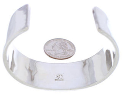 Turquoise Jet Inlay Horse Flower Southwestern Silver Bracelet NX27075